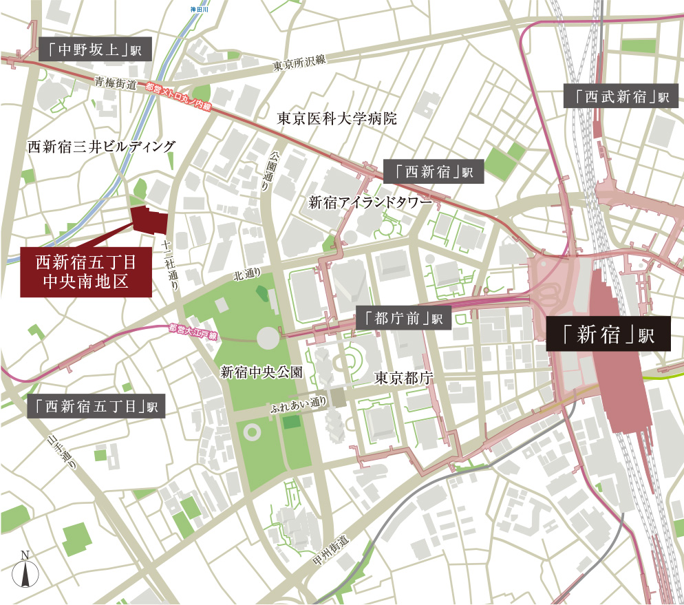 西新宿五丁目中央南地区第一種市街地再開発事業